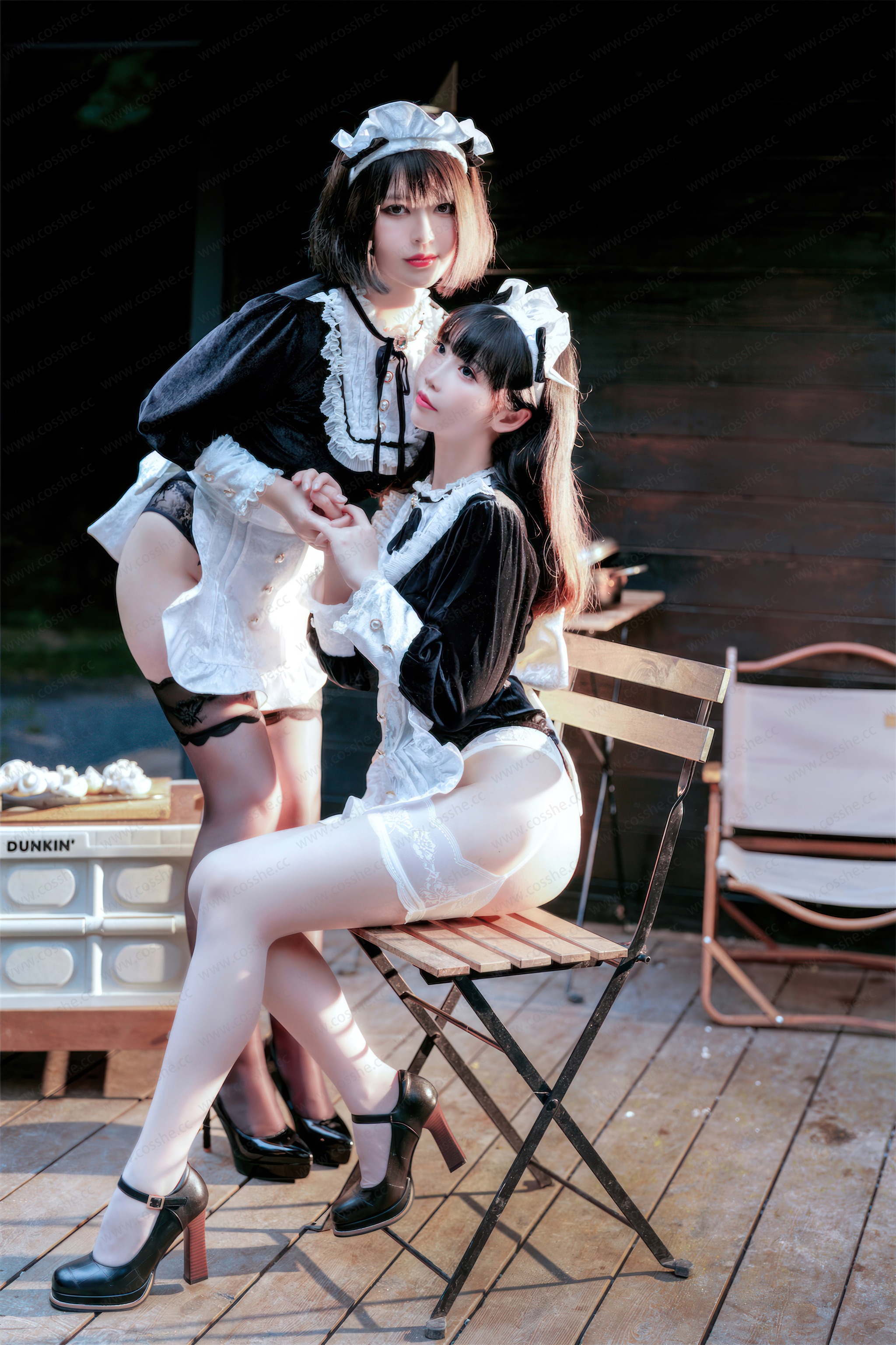 图片[1]-面饼仙儿 – NO.136 半半子 – Maid姉妹 [74P]-XikXak